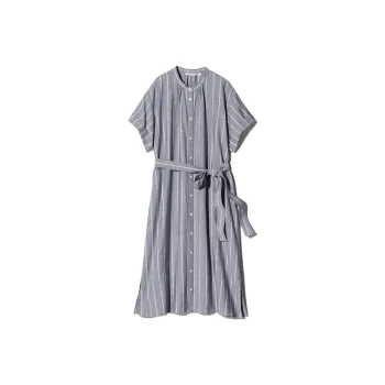 UNIQLO Short Sleeved Dresses Women's Lead Gray