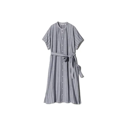 UNIQLO Short Sleeved Dresses Women's Lead Gray
