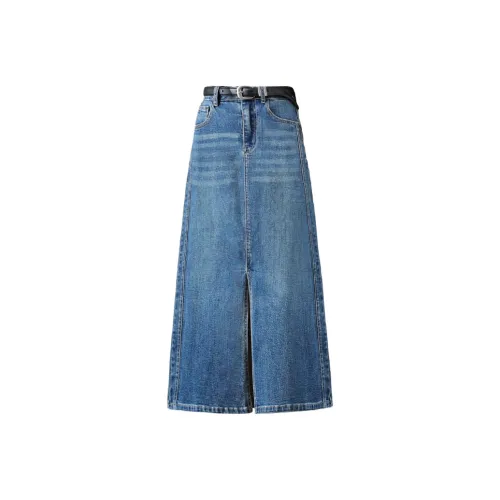 Left Street Right Lane Denim Long Skirts Women's