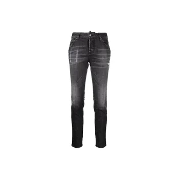 DSQUARED 2 Distressed effect Logo patch Denim Jeans