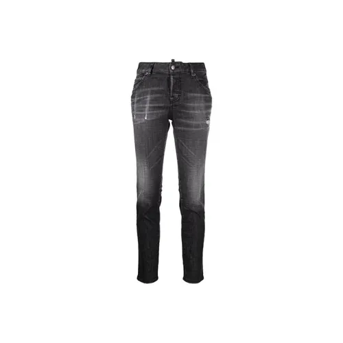 DSQUARED 2 Distressed effect Logo patch Denim Jeans
