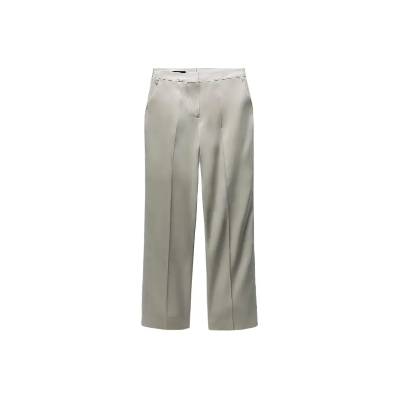 ZARA Casual Pants Women's Silver-0