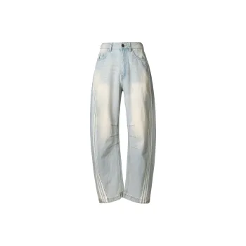 Adidas Originals Adilenium Season 3 Banana Fitted Washed Denim Jeans