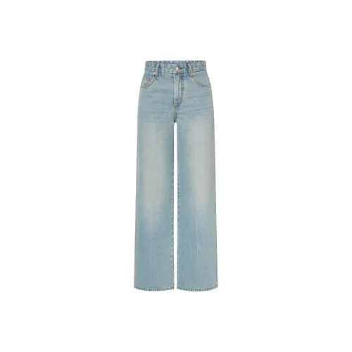 MO&CO 데님 블루 여성 청바지