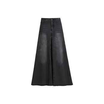 FHMY Denim Long Skirts Women's