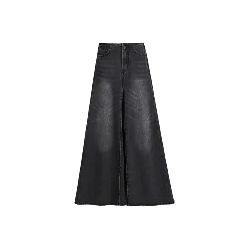 FHMY Denim Long Skirts Women's