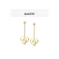HeartM Logo Hoop Earrings