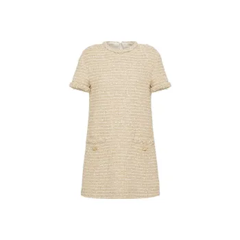 Valentino Short-Sleeved Dresses Women's Gold