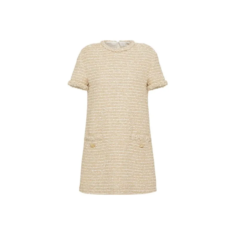 Valentino Short-Sleeved Dresses Women's Gold-0