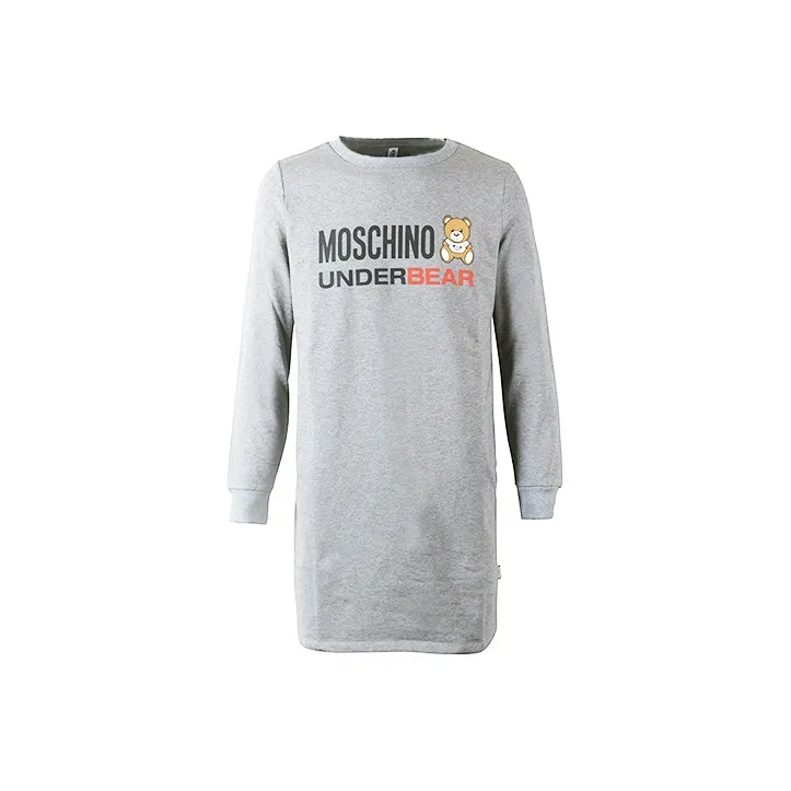 MOSCHINO Long Sleeved Dresses Women's Gray-0