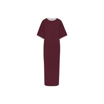 SKIMS Short-Sleeved Dresses Women's Maroon/Chestnut