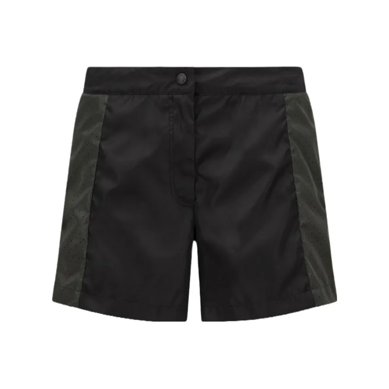 Moncler SS23 BORN TO PROTECT Series Casual Shorts Women's Black-0