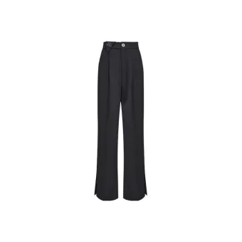 TAMMY TANGS Wide Leg Casual Pants Women's Black