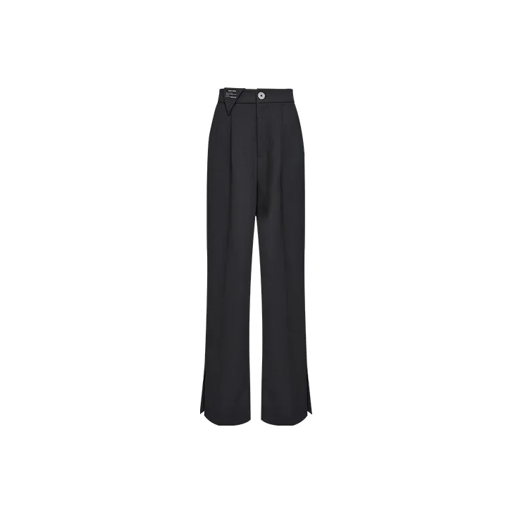 TAMMY TANGS Wide Leg Casual Pants Women's Black-0