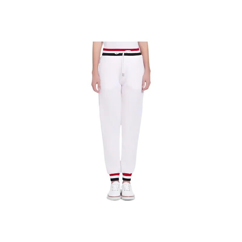 THOM BROWNE· Knitted Sweatpants Women's Pink-0