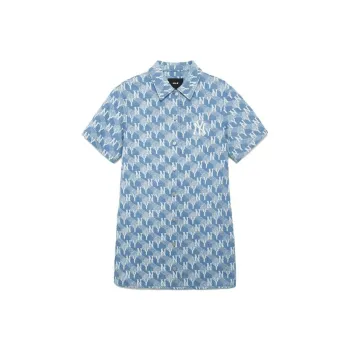 MLB Short Sleeved Dresses Women's Light Sky Blue