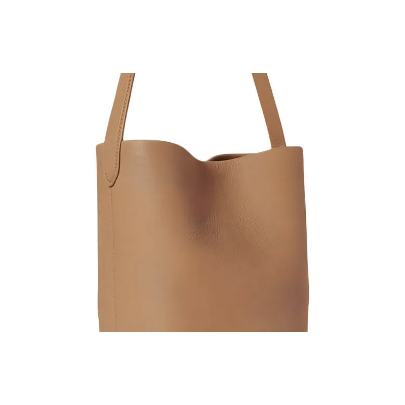 THE ROW N/S Park Grained Calfskin Tote Bag Shopping Bag Shoulder Bag Handbag Small Size Women's Cinnamon-4