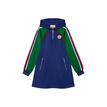 GUCCI SS22 Long Sleeved Dress Women's Blue