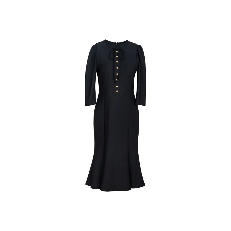 ROEYSHOUSE Long-Sleeved Dresses Women's Black-0