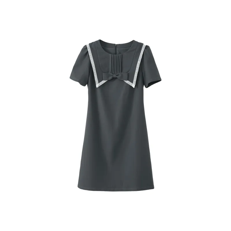 Fstudio Short Sleeved Dresses Women's Gray-0