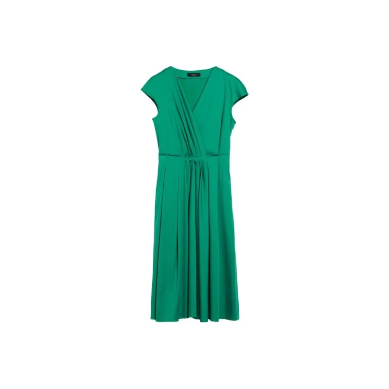 WEEKEND MaxMara Short Sleeved Dress Women's Dark Green-0