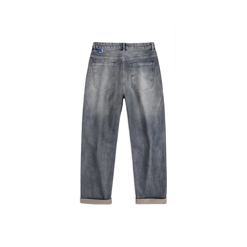 YINLEI Jeans Men Blue Gray-1