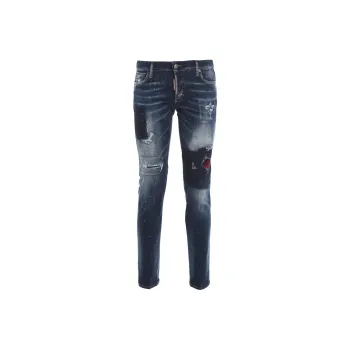 DSQUARED 2 Checked Ripped Jennifer Jeans