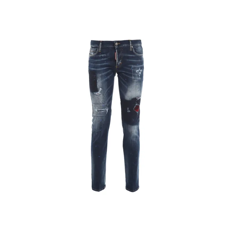 DSQUARED 2 Checked Ripped Jennifer Jeans-0