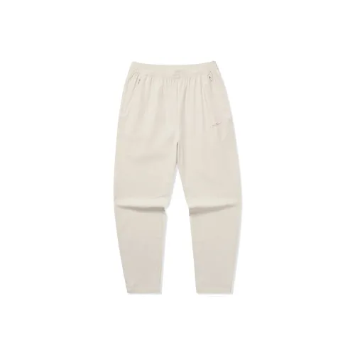 Erke Variety Training Collection Casual Pants Women's Cheese White