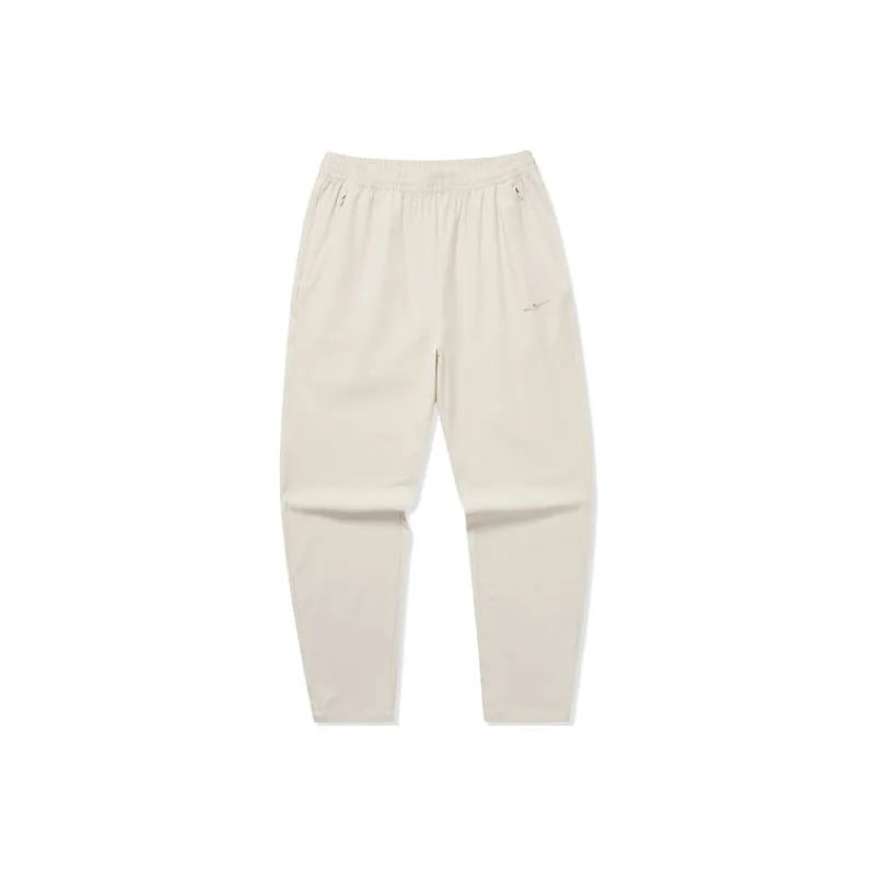 Erke Variety Training Collection Casual Pants Women's Cheese White-0