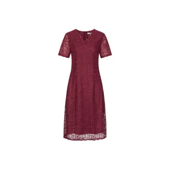 JZ. ANNAKRO Short Sleeved Dress Women's Burgundy