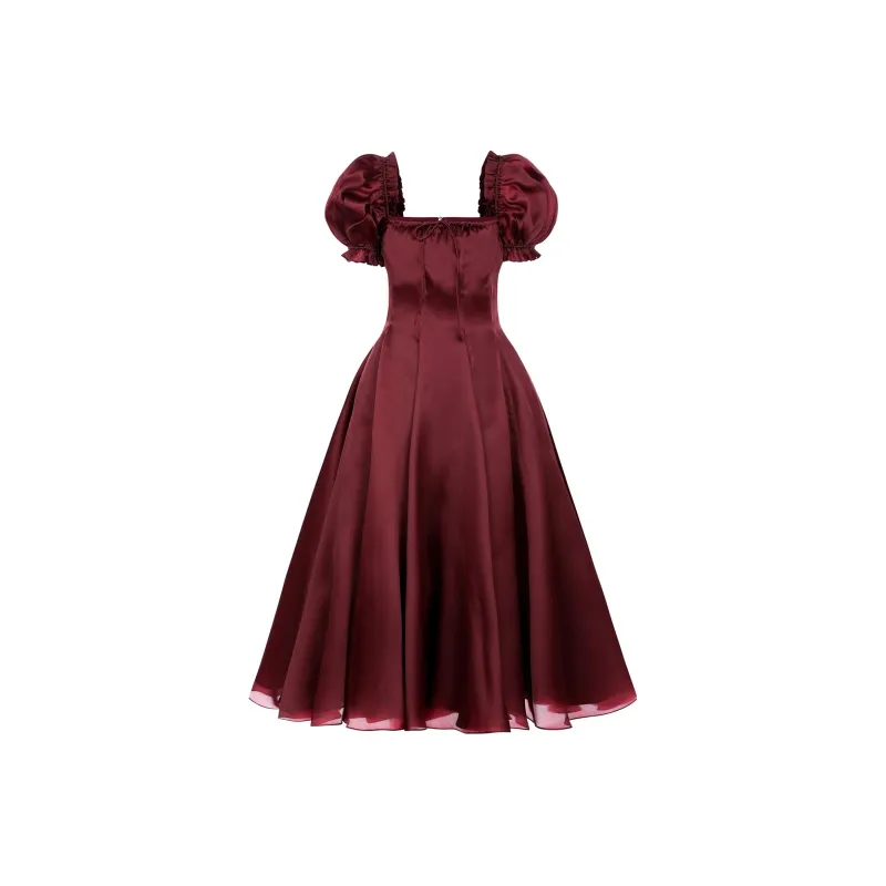 Selkie Slip Dresses Women's Burgundy-0