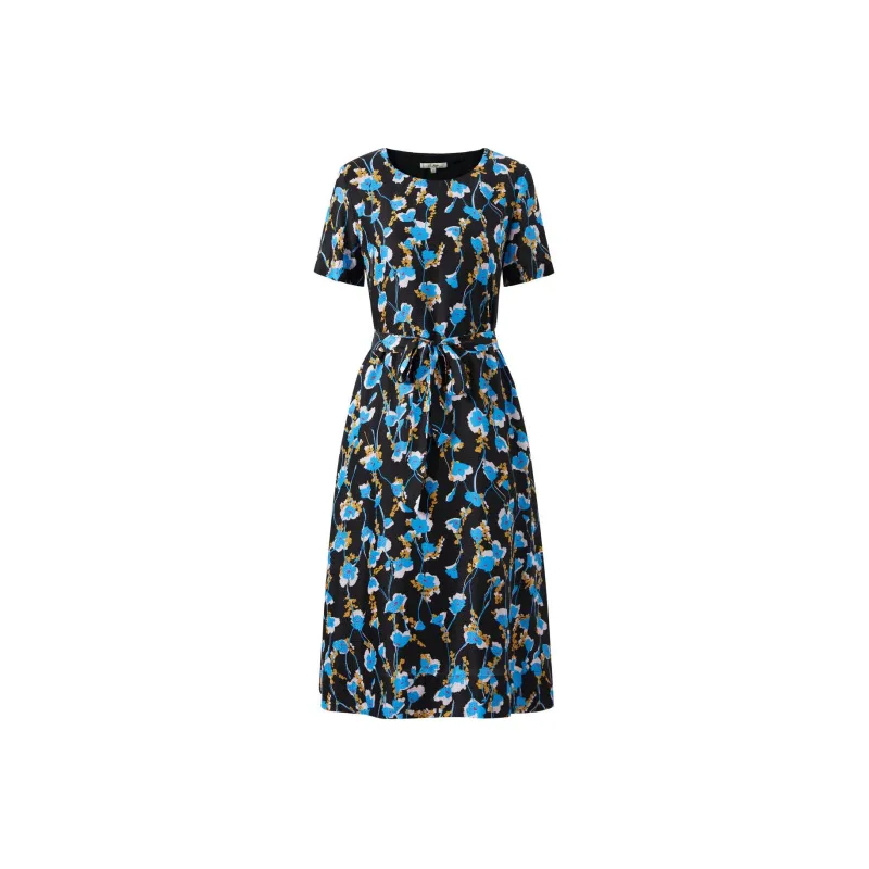 JZ. ANNAKRO Short-Sleeved Dresses Women's Floral Sky Blue-0