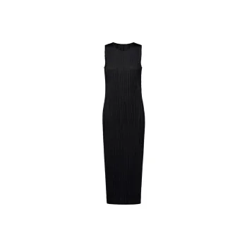 PLEATS PLEASE ISSEY MIYAKE Sleeveless Pleated Midi Dress