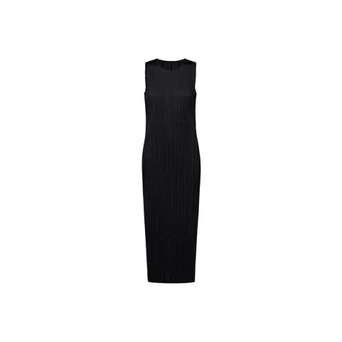 PLEATS PLEASE ISSEY MIYAKE Sleeveless Pleated Midi Dress