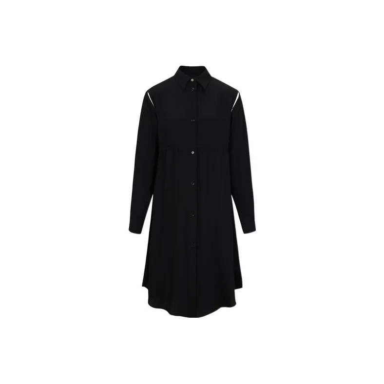 MM6 Maison Margiela Long Sleeved Dresses Women's Black-0
