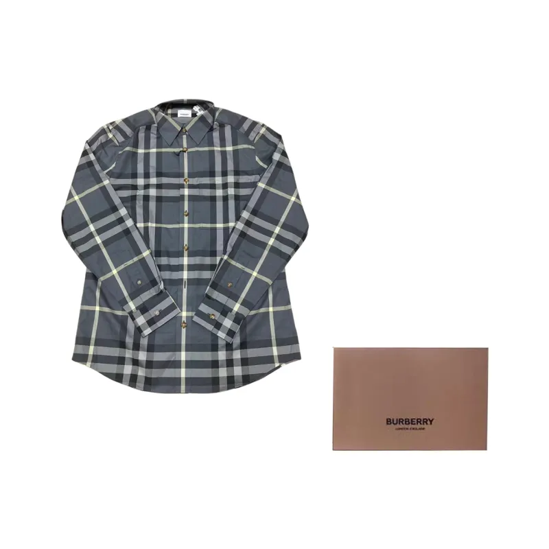 Burberry Shirt Men's Light Blue-10