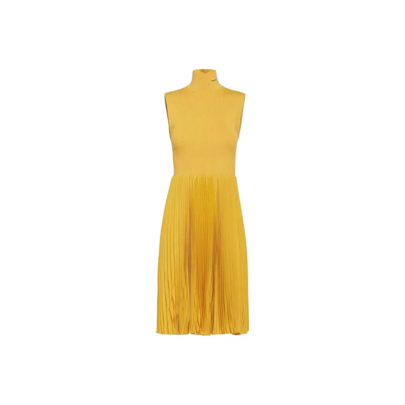 PRADA Sleeveless Dresses Women's Yellow-0
