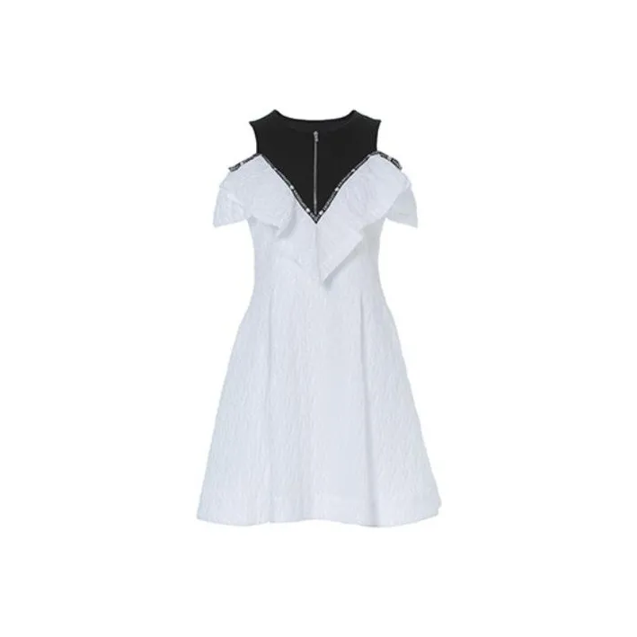 LOFT SHINE SS22 A-Line Skirt Dress White-0