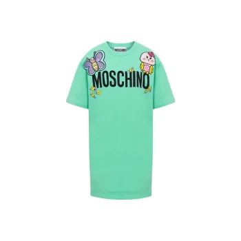 MOSCHINO Short-Sleeved Dresses Women's Green