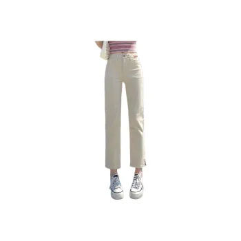 Tonlion Jeans Women's Beige Apricot