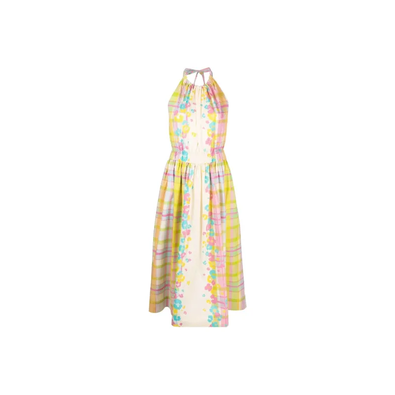 MOSCHINO Sleeveless Dresses Women's Yellow-0