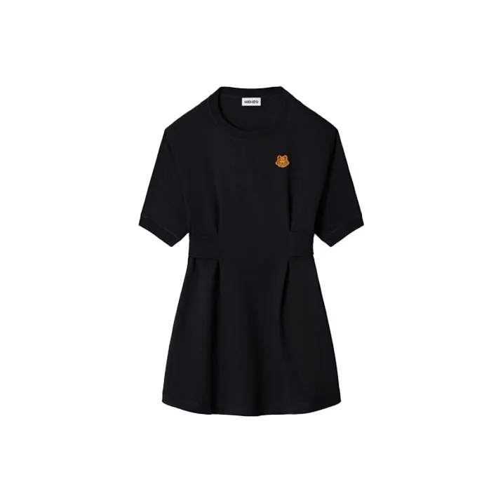 KENZO SS21 Short Sleeved Dresses Women's Black-0