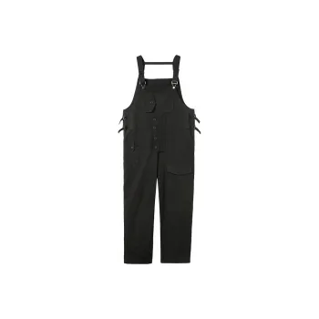 A head of Agua Overalls Women's Black