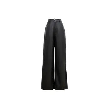 2021avenement Leather Pants Women's Black