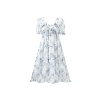 Incolore Short Sleeved Dresses Women's Blue