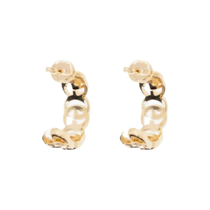 GUCCI Gold Plated Earrings Unisex Gold-1