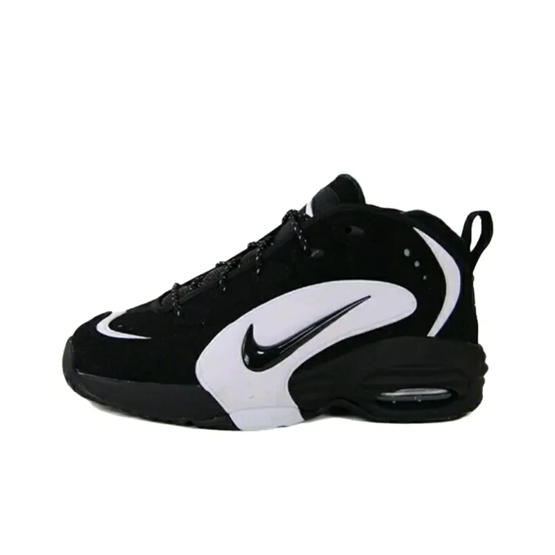 Nike Cushioning, Wear Resistant Mid Top Basketball Shoes Men's Black-0