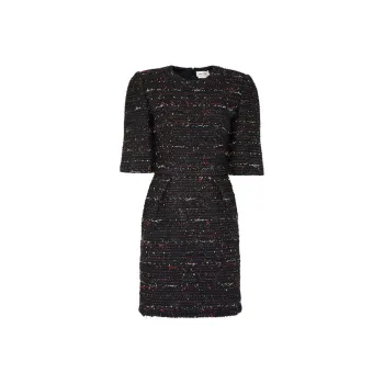 Alexander McQueen Short Sleeved Dresses Women's Black