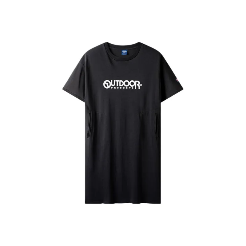 OUTDOOR PRODUCTS Short Sleeved Dresses Women's Classic Black-0